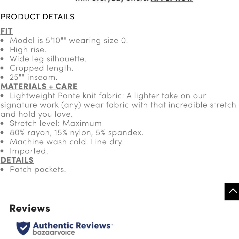 Torrid Black Wide-Leg Crop Pants - Picture 3 of 3